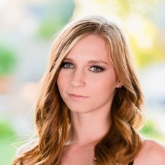 Teen beauty Ava Parker fed jizz after sucking big cock POV